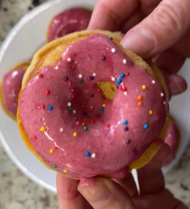 Pink Protein Donuts