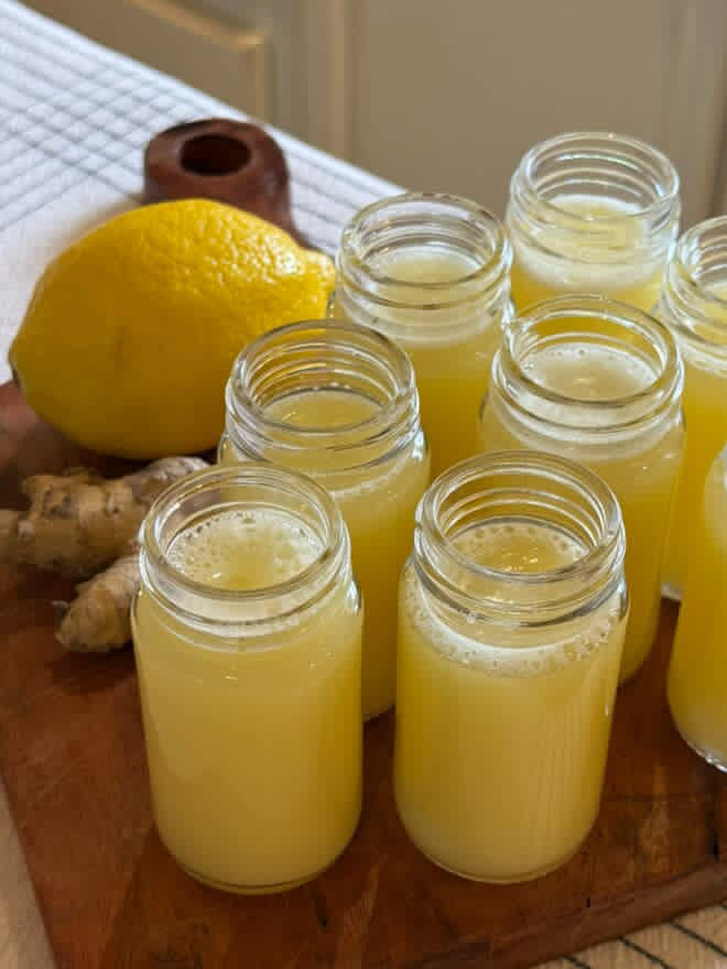 Lemon Ginger Wellness Shots