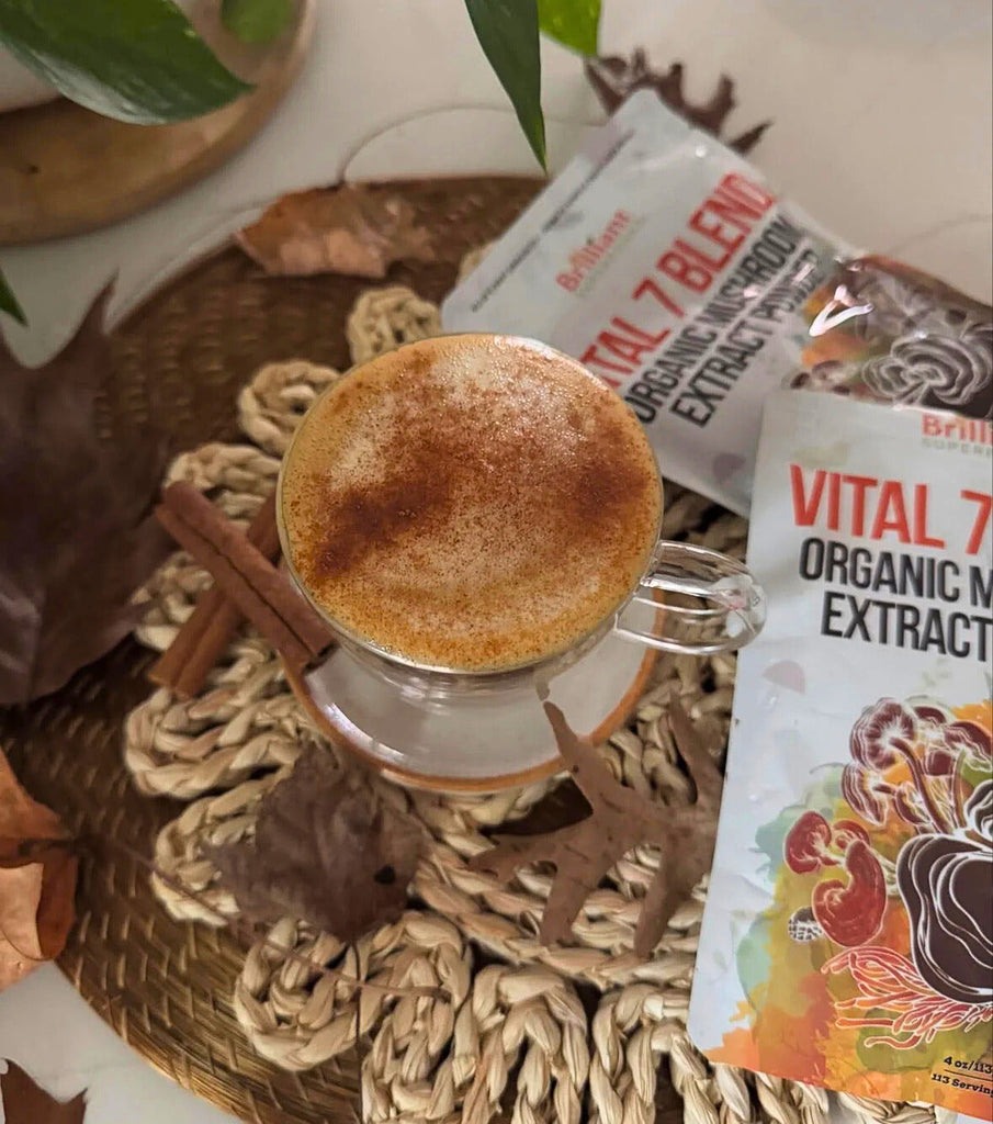 Mushroom Oat Cinnamon Latte