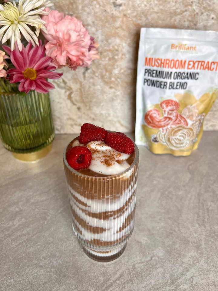 Raspberry cacao shake