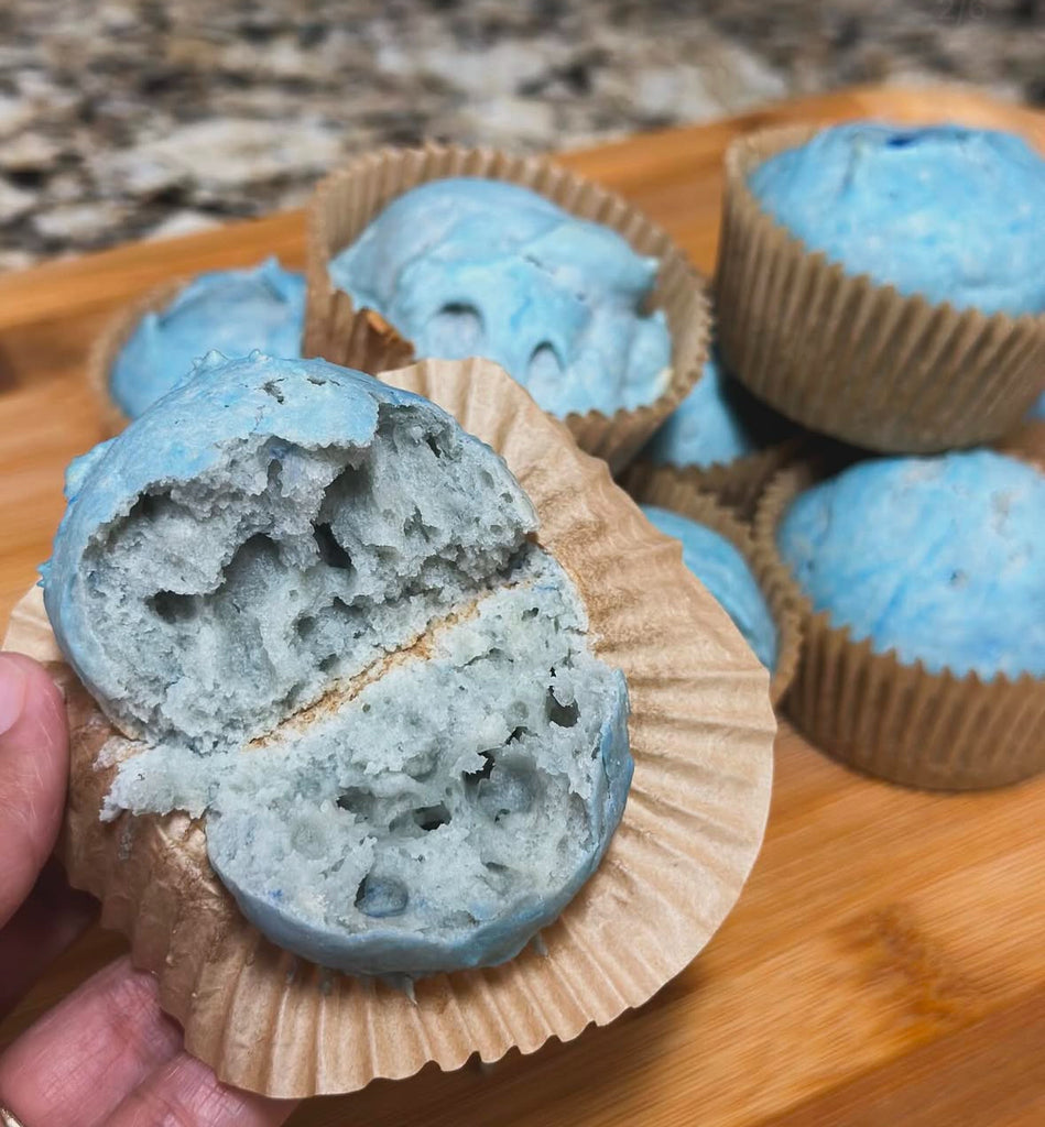 Blue Spirulina Muffins